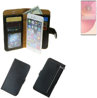 Produktbild von K-S-Trade Schutz Hülle kompatibel mit Motorola Edge 50 Fusion Global Klapphülle Case Phone cover Slim Handytasche Handy Hülle schwarz aus
