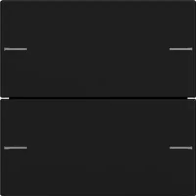 Image de Gira Set de bascules 2f touches.4.55 noir m 5752005