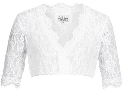 Produktbild von Dirndlbluse 3/4 Arm Laura in Weiß von Nübler Größe 36