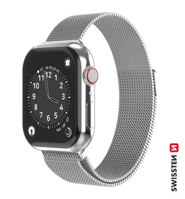 Obrázok produktu pre Swissten - remienok zo sieťoviny pre Apple Watch 38-41 mm (strieborný)