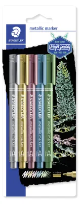 Produktbild von STAEDTLER 8323 Metallic Stift Blisterkarte mit 5 Farben