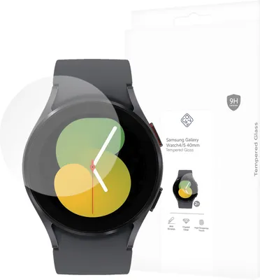 Image de Cazy Verre Trempé Compatible avec Samsung Galaxy Watch4/5 40mm - Protecteur D'écran Transparant - 2 Pièces