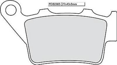 Produktbild von Ferodo Fdb2005ef Bremsbeläge Durchsichtig Durchsichtig One Size
