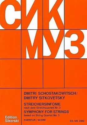 Produktbild von Streichersinfonie nach demStreichquartett Nr.3