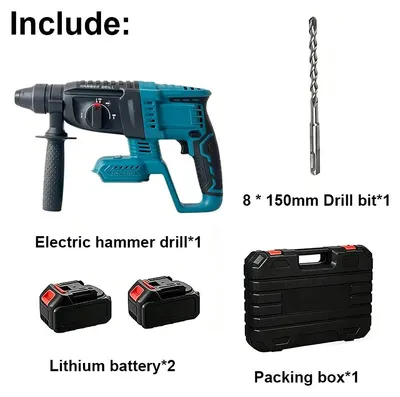 Produktbild von Akku-Bohrhammer - Modell 188H/189H - Bürstenlos - 21 V - 26 mm Bohrdurchmesser - 1080 W - 3300 U/min - 2 Akkus