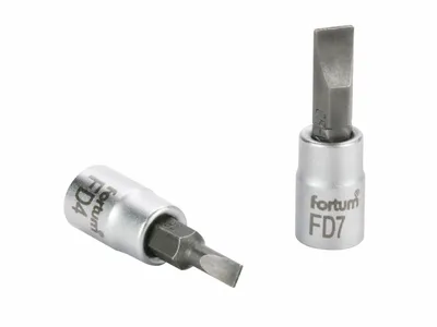 Produktbild von Fortum (4701802) Schlitzschraubendreher, 1/4", 7mm, L 37mm, CrV/S2