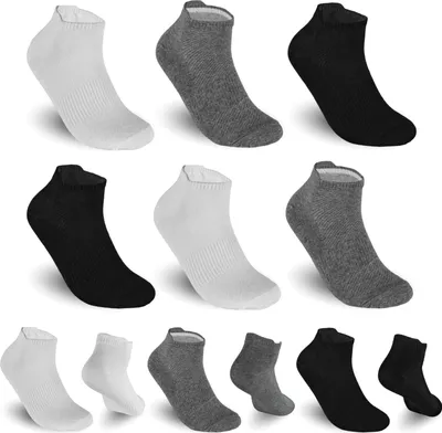 Produktbild von TEXEMP Sneaker Socken Herren & Damen 12 - 36 Paar Mehrfarbig Baumwolle Sport Kurz | B43 - 43-46 - 24er Pack