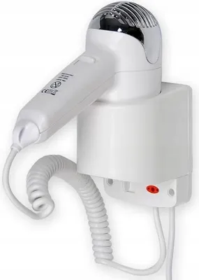 Produktbild von Warmtec 1400W P3 biely hotelový fén na montáž na stenu