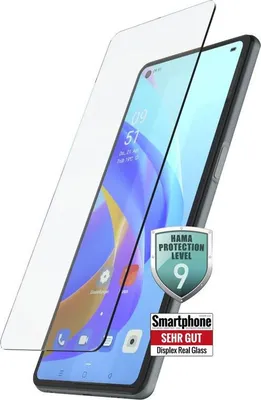 Produktbild von Hama Echtglas-Displayschutz Premium Crystal Glass für Oppo A76 / A96, Transparent