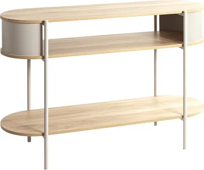 Produktbild von Konsole >59138< in Eiche Nachbildung / Kaschmirgrau - 110x76x39cm (BxHxT)