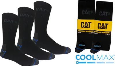 Produktbild von CAT Caterpillar in 43-46 "Power & Cool" 12 Paar Arbeitssocken / Socken,