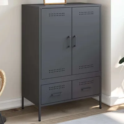 Produktbild von vidaXL Highboard Anthrazit 68x39x101,5 cm Stahl