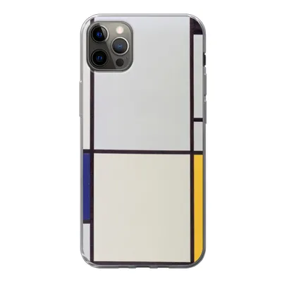 Produktbild von MuchoWow® Handyhülle Schutzhülle Hülle für iPhone 12 Pro Max Tableau I - Piet Mondrian Silikon Softcase Handy Hülle - Hartschale