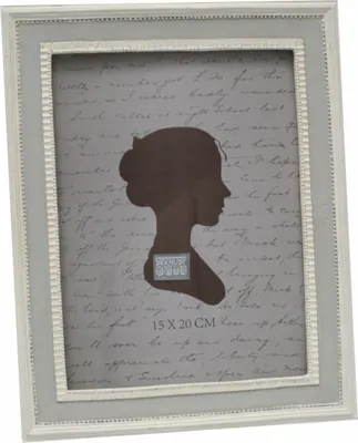 Produktbild von Deknudt S66PL Fotorahmen aus Kunststoff, weiß-grau, 13 x 18 cm
