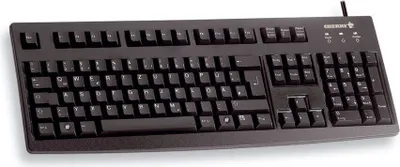 Zdjęcie produktu dla CHERRY G83-6104, Pełnowymiarowy (100%), Przewodowa, USB, QWERTY, Szary