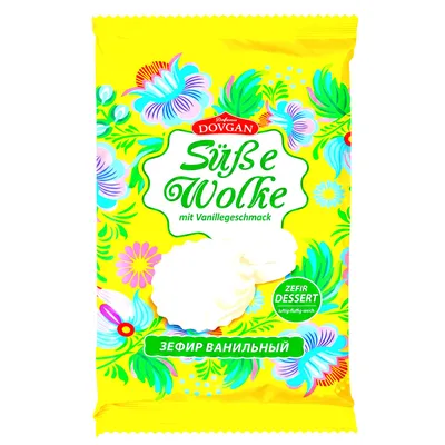 Produktbild von Dovgan Schaumzuckerware Zefir mit Vanillegeschmack 240g