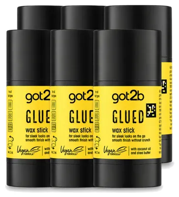 Imagen del producto de 6 unidades de cera en barra got2b Glued - 50 g - Paquete económico