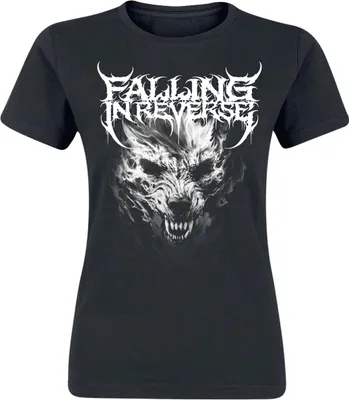 Produktbild von Falling In Reverse T-Shirt Damen Wolf schwarz L