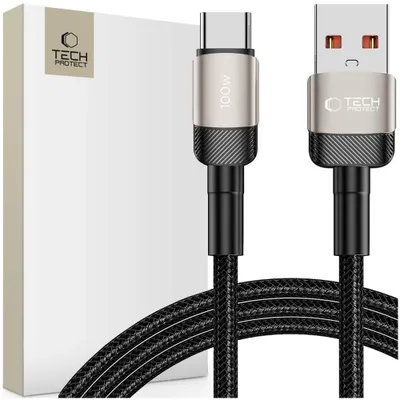 Obrázok produktu pre Tech-Protect Ultraboost Evo Typ-C Kábel 100W/5A 200Cm Titán
