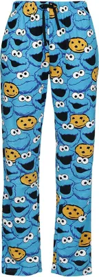 Produktbild von Sesame Street Pyjama-Hose Damen Krümelmonster - Gesicht blau L