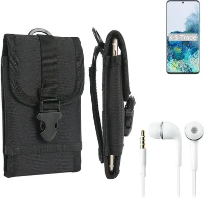 Produktbild von K-S-Trade Holster Schutz Hülle kompatibel mit Samsung Galaxy S20+ 5G Exynos Gürteltasche Handy Hülle Tasche outdoor Seitentasche schwarz 1x +
