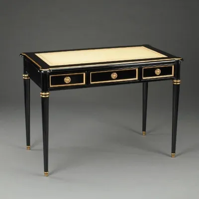 Obrázek produktu pro Casa Padrino barokní sekretář Empire Black Writing Desk Desk