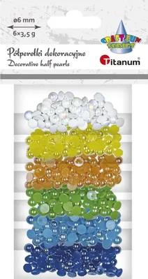 Immagine prodotto di Set di semi-perle da 35 g in 6 colori - Perfette per creare decorazioni e lavori artigianali unici!