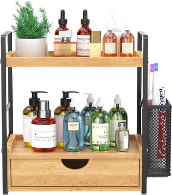 Productafbeelding van Huidverzorging parfum organizer voor ijdelheid - Badkamer organizer aanrecht - Koffie Station