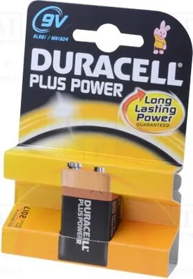 Image de 1 pile : alcaline PLUS, non rechargeable. 6LF22/9V/MN1604. Piles 6F22 9V
