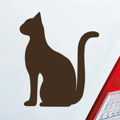 Produktbild von Auto Aufkleber Heilige Katze Holy Cat Heilig Ägypten Egypt Car 10x12 cm Braun Sticker Heckscheibenaufkleber