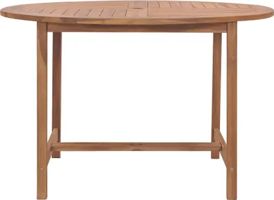 Obrázok produktu pre vidaXL Záhradný jedálenský stôl Ø110x75 cm z masívneho teakového dreva