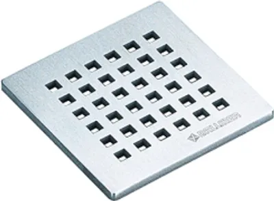 Produktbild von Dallmer Quadra Rost Edelstahl 90x90 mm, 5 mm dick, matt satiniert, quadratische Einlauföffnungen