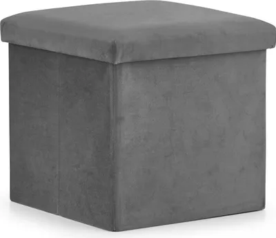 Produktbild von Cortona M Klapp-Pouffe - 30x30x30cm Samt grau