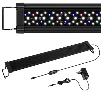 Image de Lampe d'aquarium LED colorée, étanche, 24W, avec support et minuterie, pour un éclairage décoratif