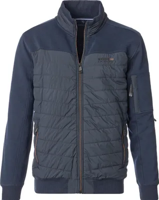 Produktbild von CASAMODA Herren Sweatjacke Stehkragen Baumwollmix Regular Blau XL