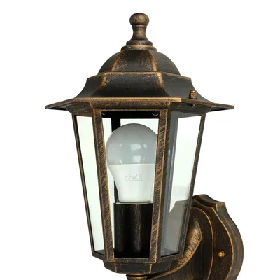 Obrázek produktu pro Venkovní nástěnné svítidlo s detektorem pohybu "Paris" Antique IP44 E27 Rustikální nástěnné svítidlo Zahrada