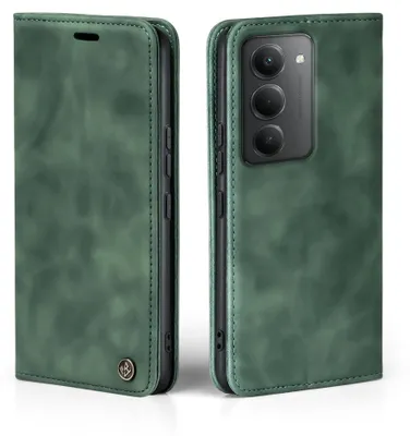 Produktbild von Handy Hülle für Xiaomi Redmi 15 / 15G Klapphülle Bookcase Flip Cover Handy Tasche Etui Farbe: Grün