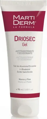 Obrázok produktu pre Martiderm Driosec gélový dezodorant na ruky a nohy, 75 ml