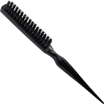 Produktbild von Bürste für die Haarpflege – Volumenbürste – Haarstyling – Borsten aus Schweinehaar – 22 x 3 x 2 cm – Schwarz