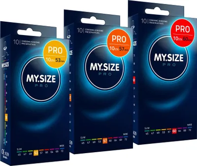 Produktbild von MY.SIZE PRO Kondom Set Größe 3,4,5-53,57,60 mm, 3x10 Stück