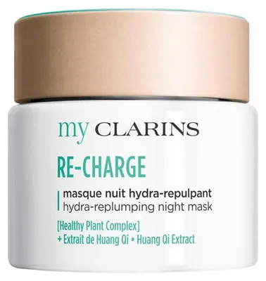 Productafbeelding van Clarins RE-CHARGE, Hydraterend masker, voor dames, geschikt voor gemengde huid, droge huid, normale huid en vette huid, hydraterend, volumineerd, crème, 50 ml