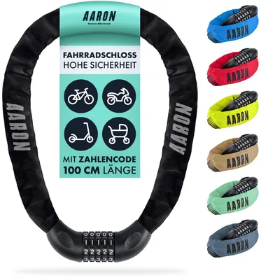 Produktbild von AARON Lock One Fahrradschloss mit Zahlencode Schwarz