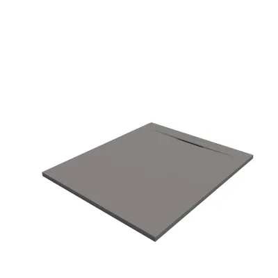 Produktbild von SANYCCES SIENA Rechteckige Duschwanne SanyDur Gel Coat 120 x 100 cm, grau