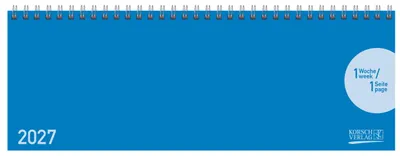 Produktbild von Tischquerkalender Classic Colourlux blau 2027