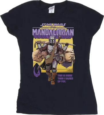 Obrázek produktu pro Star Wars - Tričko pro ženy "Mandalorian More Than I Signed Up For" BI43204 (S) (Marineblau)