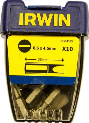 Obrázok produktu pre Sada plochých bitov IRWIN 25 mm 1/4 palca (10 ks)