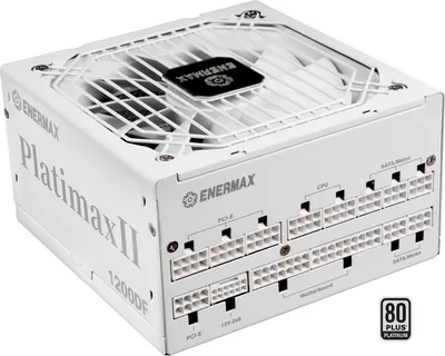 Produktbild von Platimax II D.F. 1200W (weiß, 1x 12-Pin High Power GPU, 3x PCIe Kabelmanagement, 1000 Watt)