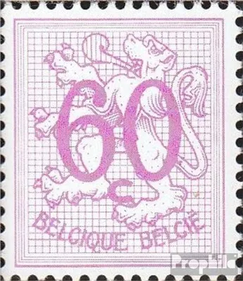 Produktbild von Briefmarken Belgien 1966 Mi 1436x (kompl.Ausg.)  mit Attest, nicht phosphoreszierend postfrisch Heraldischer Löwe