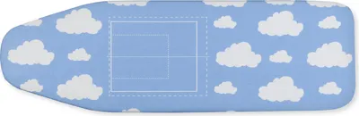 Produktbild von Bügeltischbezug 2 in 1 mit Faltschablone 128 x 54 cm