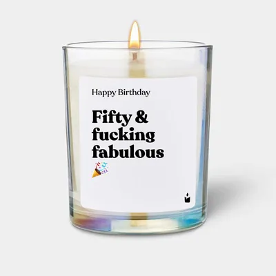 Produktbild von ChattyCandles Duftkerze Flowery Fifty and fucking fabulous